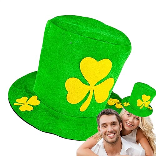 Liakyunf Grüner Koboldhut – Neuheit Grüner Koboldhut – Erwachsene St. Patrick's Day Party Zubehör, Kobold-Zylinderhut Grüner Hut mit Kleeblatt Liakyunf Grüner Koboldhut – Neuheit Grüner Koboldhut – Erwachsene St. Patrick's Day Party Zubehör, Kobold-Zylinderhut Grüner Hut mit Kleeblatt von Liakyunf