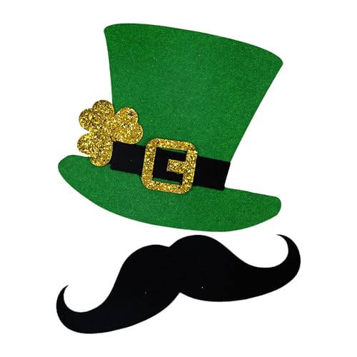 Liakyunf St. Patricks Day Cut Decor, Koboldhut Papierausschnitte - Irische Feiertags-Requisiten, Frühlingsornamente,Fotodekoration, Ausschnitte zum St. Patricks Day für Kunstschule, Familientreffen, Liakyunf St. Patricks Day Cut Decor, Koboldhut Papierausschnitte - Irische Feiertags-Requisiten, Frühlingsornamente,Fotodekoration, Ausschnitte zum St. Patricks Day für Kunstschule, Familientreffen, von Liakyunf
