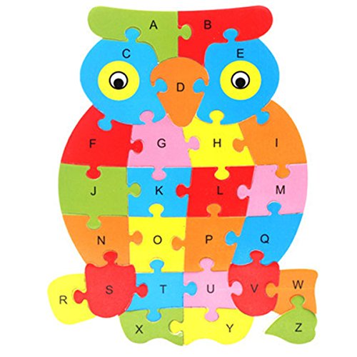 Buntes hölzernes Puzzle Lianshi-Alphabet-Puzzle 26 englische Buchstaben Buchstabieren Kinderspielzeug-Eulen-Puzzlespiel Buntes hölzernes Puzzle Lianshi-Alphabet-Puzzle 26 englische Buchstaben Buchstabieren Kinderspielzeug-Eulen-Puzzlespiel von LianShi