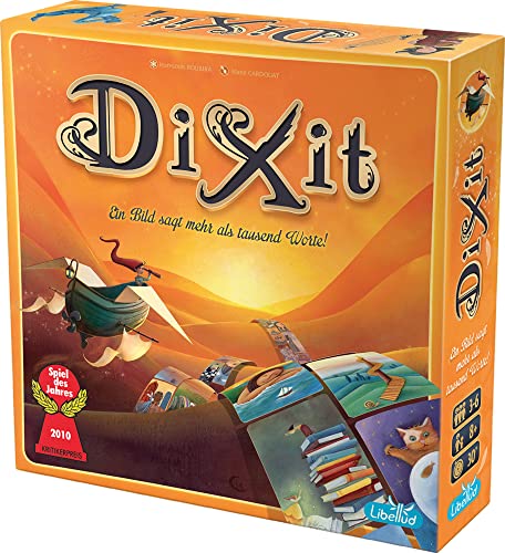 Libellud | UNbox Now | Dixit | Grundspiel | Familienspiel | Spiel des Jahres 2010 | 3-8 Spieler | Ab 8+ Jahren | 30+ Minuten | Deutsch von Libellud