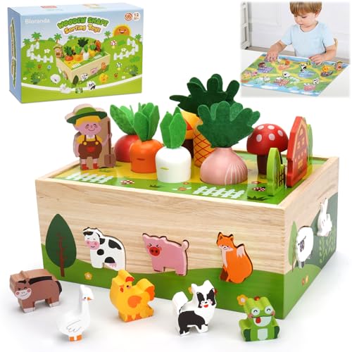 Libershine Montessori Spielzeug ab 1 Jahr, Karotten Steckspiel Holz, Baby Holzspielzeug ab 1 2 3 Jahre Activity Spiel, Sensorik Spielzeug, Kinder Holzspielzeug Motorikspielzeug ab 1 Jahr Libershine Montessori Spielzeug ab 1 Jahr, Karotten Steckspiel Holz, Baby Holzspielzeug ab 1 2 3 Jahre Activity Spiel, Sensorik Spielzeug, Kinder Holzspielzeug Motorikspielzeug ab 1 Jahr von Libershine