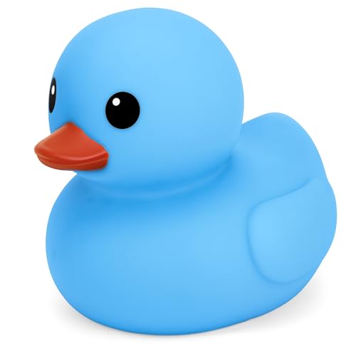 Jumbo-Gummiente, Badespielzeug, 20,3 cm, riesige Enten, große Ente, Babyparty, Geburtstagsparty, Gastgeschenke (blau) von Liberty Imports