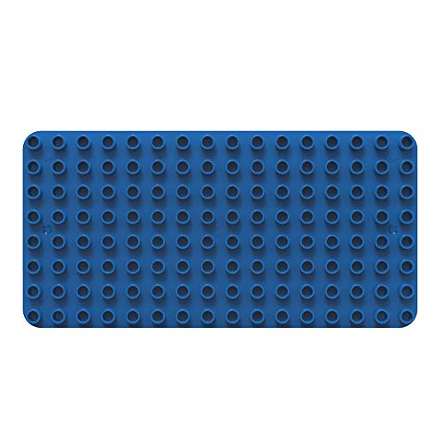 BiOBUDDi Grundplatte Bauplatte Blau Meeresblau 16 x 8 Noppen (25x12,5cm), 100% kompatibel mit LEGO & duplo, klimaneutral hergestellt in EU (Niederlande), 85% Bioplastik, BB-0017 von Liberty House Toys