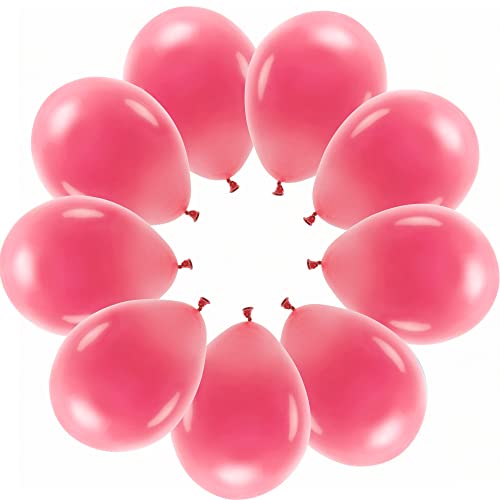 10 Luftballons Hellrot Pastell Eco rote Luftballons Made in EU Deko Party Geburtstag Kinder Erwachsene Hochzeit Feier pastell-rote Ballons von Libetui