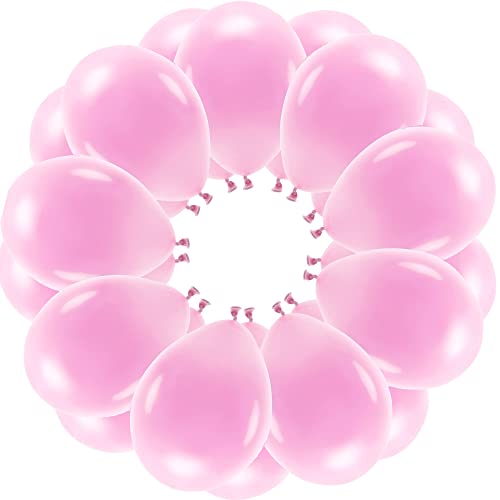 25 Luftballons Pink Pastell Eco Ballons Pastellrosa Made in EU Deko Hochzeit Party Geburtstag Kinder Erwachsene Verlobung Babyparty Ballons Pastellpink Helium geeignet von Libetui