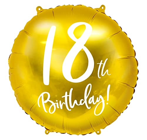 2er Set Luftballon 18. Geburtstag Gold Folienballon Nummer 18 Deko Mädchen Junge Ballon Größe 45cm Heliumballon Zahl 2er Set Luftballon 18. Geburtstag Gold Folienballon Nummer 18 Deko Mädchen Junge Ballon Größe 45cm Heliumballon Zahl von Libetui