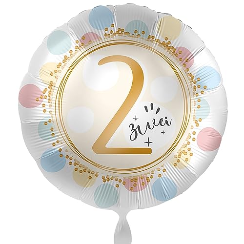 Bunter Ballon 2. Geburtstag Folienballon zwei Geburtstag 2 Jahr Mädchen Junge Pastell Luftballon Zahl 2, Made in EU Bunter Ballon 2. Geburtstag Folienballon zwei Geburtstag 2 Jahr Mädchen Junge Pastell Luftballon Zahl 2, Made in EU von Libetui