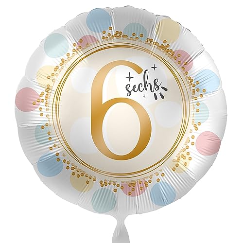Bunter Ballon 6. Geburtstag Folienballon Geburtstag 6 Luftballon Pastell Mädchen Junge Kinder 6 Jahre Geschenk Ballon Zahl sechs, Made in EU Bunter Ballon 6. Geburtstag Folienballon Geburtstag 6 Luftballon Pastell Mädchen Junge Kinder 6 Jahre Geschenk Ballon Zahl sechs, Made in EU von Libetui