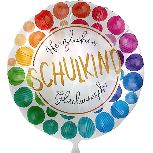 Bunter Folienballon Schulkind Glückwunsch zur Einschulung Luftballon Geschenk Junge & Mädchen zum Schulanfang Ballon Schulbeginn - Helium geeignet Bunter Folienballon Schulkind Glückwunsch zur Einschulung Luftballon Geschenk Junge & Mädchen zum Schulanfang Ballon Schulbeginn - Helium geeignet von Libetui
