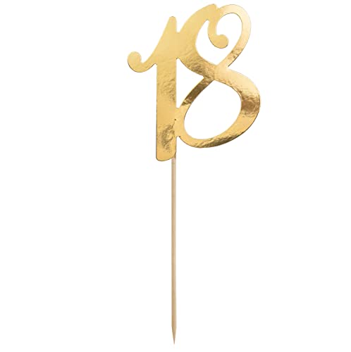 Cake Topper 18 Geburtstag Kuchenstecker 18 Made in EU Kuchendeko 18. Geburtstag Kuchenaufsatz 18 Deko Geburtstagstorte Topper Gold Cake Topper 18 Geburtstag Kuchenstecker 18 Made in EU Kuchendeko 18. Geburtstag Kuchenaufsatz 18 Deko Geburtstagstorte Topper Gold von Libetui