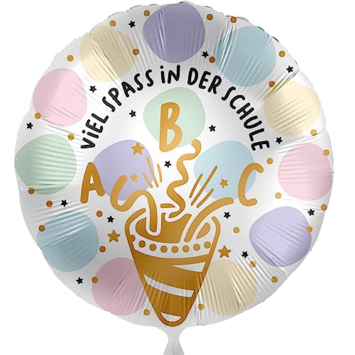 Folienballon ABC Zuckertüte Ballon zum Schulanfang Schulstart Einschulung Luftballon Geschenk Schulkind Schulbeginn Ballon Made in EU - Helium geeignet Folienballon ABC Zuckertüte Ballon zum Schulanfang Schulstart Einschulung Luftballon Geschenk Schulkind Schulbeginn Ballon Made in EU - Helium geeignet von Libetui