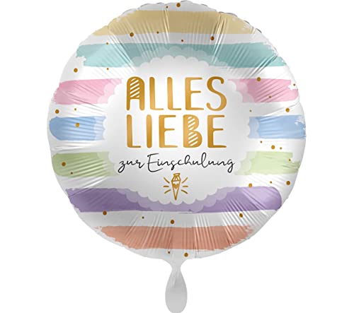 Folienballon Alles Liebe zur Einschulung Luftballon Geschenk Schulkind zum Schulanfang Ballon 1. Klasse Schuleinführung -Made in USA & Germany- Helium geeignet Folienballon Alles Liebe zur Einschulung Luftballon Geschenk Schulkind zum Schulanfang Ballon 1. Klasse Schuleinführung -Made in USA & Germany- Helium geeignet von Libetui