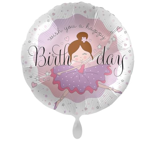 Folienballon Ballerina Geburtstag kleine Tänzerin Ballon Happy Birthday Mädchen Geburtstag Geschenk Luftballon Tanzen, Made in EU, Helium geeignet, ca. 35cm Folienballon Ballerina Geburtstag kleine Tänzerin Ballon Happy Birthday Mädchen Geburtstag Geschenk Luftballon Tanzen, Made in EU, Helium geeignet, ca. 35cm von Libetui
