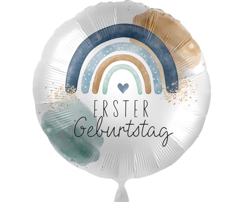 Folienballon Erster Geburtstag Regengbogen Ballon 1. Geburtstag Junge 1 Jahr Luftballon, Made in EU Folienballon Erster Geburtstag Regengbogen Ballon 1. Geburtstag Junge 1 Jahr Luftballon, Made in EU von Libetui