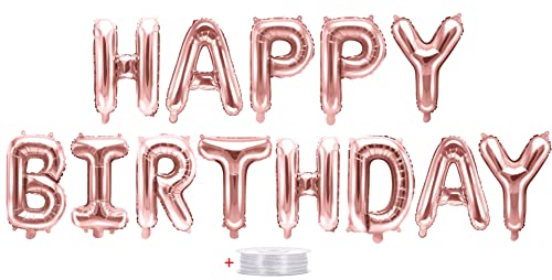 Folienballon Girlande Happy Birthday Rosegold Deko-Set Geburtstag Kinder Erwachsene Kindergeburtstag Partykette Dekoration Luftballons Folienballon Girlande Happy Birthday Rosegold Deko-Set Geburtstag Kinder Erwachsene Kindergeburtstag Partykette Dekoration Luftballons von Libetui