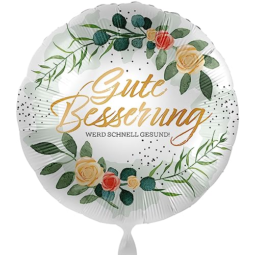 Folienballon Gute Besserung Ballon Genesung Luftballon Made in EU & Germany- Ballon Genesungswünsche Blumen, Helium geeignet Folienballon Gute Besserung Ballon Genesung Luftballon Made in EU & Germany- Ballon Genesungswünsche Blumen, Helium geeignet von Libetui