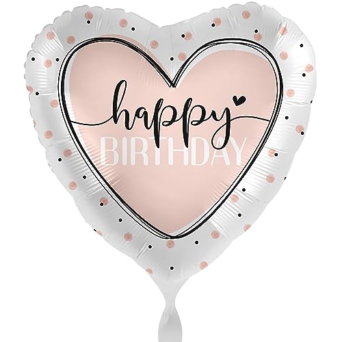 Folienballon Happy Birthday Ballon Geburtstag Mädchen Frauen Luftballon Birthday Herzballon Creme Weiß Folienballon Happy Birthday Ballon Geburtstag Mädchen Frauen Luftballon Birthday Herzballon Creme Weiß von Libetui