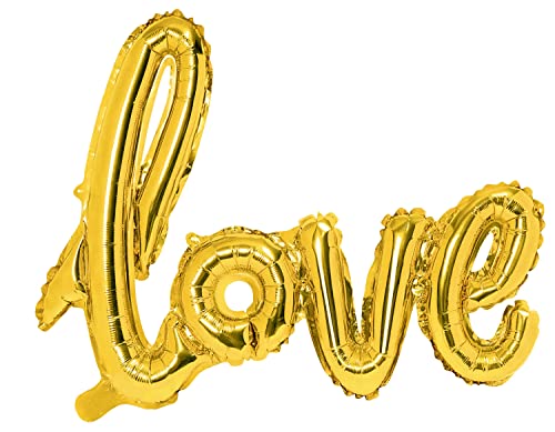 Folienballon Love XL Ballon Liebe Valentine Verlobung Hochzeit Geburtstag Luftballon Love Gold Größe 73x59cm Folienballon Love XL Ballon Liebe Valentine Verlobung Hochzeit Geburtstag Luftballon Love Gold Größe 73x59cm von Libetui