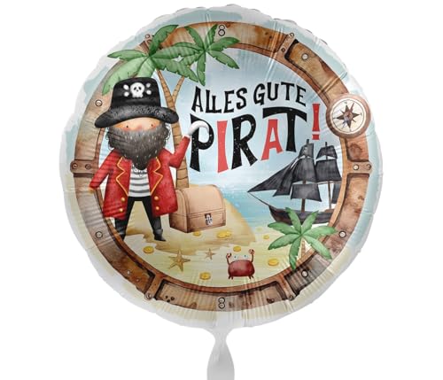 Folienballon Piraten Alles Gute Purat Geburtstag Junge Party Ballon Geschenk Luftballon Piraten, Made in EU, Helium geeignet Folienballon Piraten Alles Gute Purat Geburtstag Junge Party Ballon Geschenk Luftballon Piraten, Made in EU, Helium geeignet von Libetui