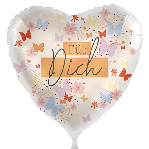 Folienballon 'Für Dich' Ballon für Dich Schmetterling Frühling Herbst Liebe Valentine Geburtstag Geschenk Freundin Freunde Mutter Luftballon Genesung Feier Jederzeit von Libetui