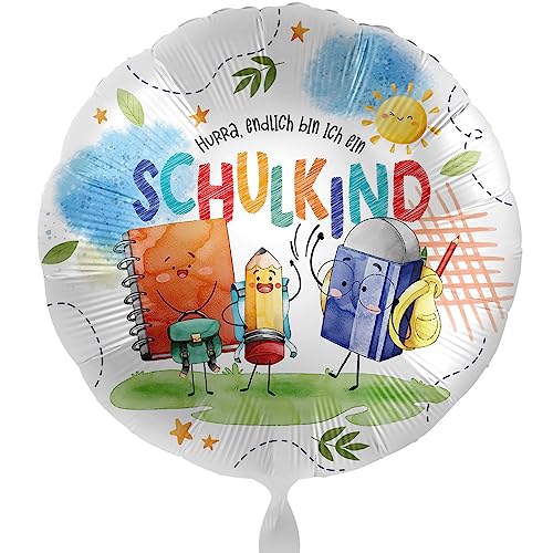 Folienballon Schulbeginn Ballon zum Schulanfang Geschenk Schulkind zur Einschulung Luftballon 1. Schultag Schulstart -Helium geeignet Folienballon Schulbeginn Ballon zum Schulanfang Geschenk Schulkind zur Einschulung Luftballon 1. Schultag Schulstart -Helium geeignet von Libetui