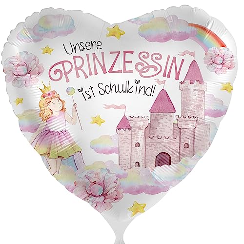 Folienballon Schulkind Prinzessin Luftballon Schulanfang Geschenk Mädchen zur Einschulung Ballon Schulbeginn Schulstart - Helium geeignet Folienballon Schulkind Prinzessin Luftballon Schulanfang Geschenk Mädchen zur Einschulung Ballon Schulbeginn Schulstart - Helium geeignet von Libetui
