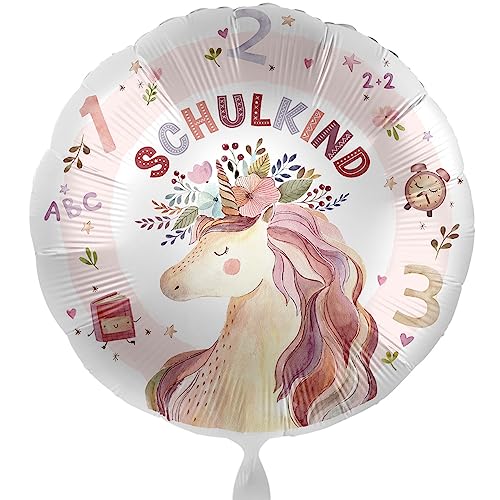 Folienballon Schulkind Einhorn Luftballon zum Schulanfang Geschenk Schulkind Mädchen zur Einschulung Ballon Schulbeginn Helium geeignet Made in USA & Germany Folienballon Schulkind Einhorn Luftballon zum Schulanfang Geschenk Schulkind Mädchen zur Einschulung Ballon Schulbeginn Helium geeignet Made in USA & Germany von Libetui