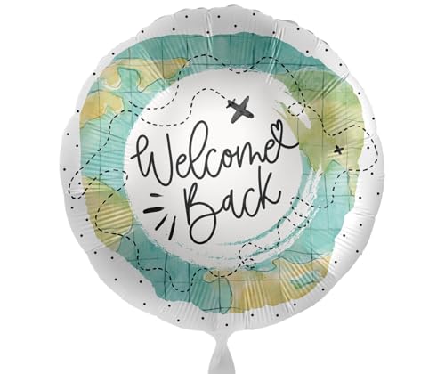 Folienballon Welcome back Ballon Willkommen Rückkehr Party herzliche Begrüßung Heimkehr Reise Urlaub Ballon Made in Germany -ungefüllt, Helium geeignet Folienballon Welcome back Ballon Willkommen Rückkehr Party herzliche Begrüßung Heimkehr Reise Urlaub Ballon Made in Germany -ungefüllt, Helium geeignet von Libetui