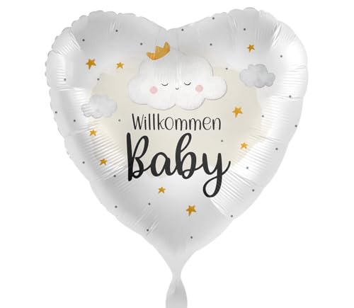 Folienballon Willkommen Baby Ballon Geschenk Geburt Deko Babyparty Luftballon Herzballon Baby Wolke Made in EU, Helium geeignet Folienballon Willkommen Baby Ballon Geschenk Geburt Deko Babyparty Luftballon Herzballon Baby Wolke Made in EU, Helium geeignet von Libetui