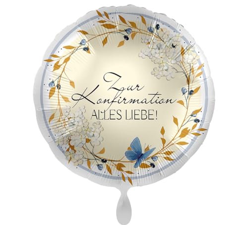 Folienballon Konfirmation alles Liebe Ballon Konfirmation Mädchen Junge Luftballon Made in EU Deko Konfirmationsfeier Ballo, ungefüllt von Libetui