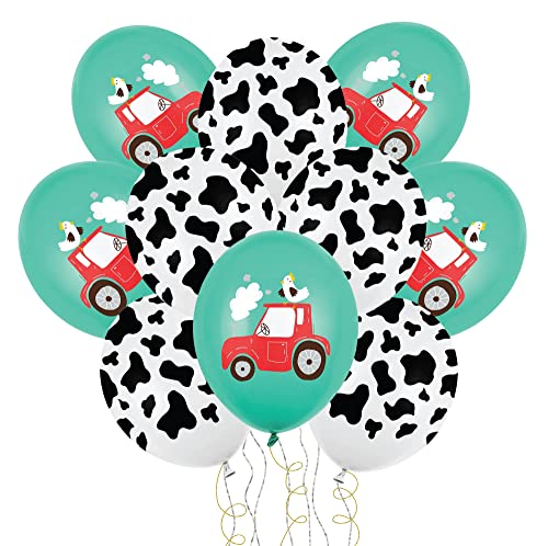 Libetui 10 Luftballons Bauernhof Ballons Traktor Deko Kindergeburtstag Farm Bauernhoftiere Geburtstag Kinder Party Bauernmärkte Feste von Libetui