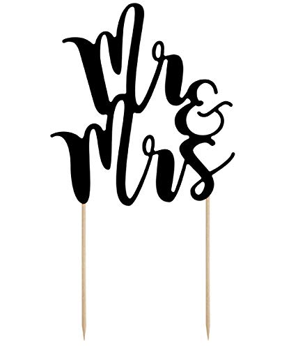 Libetui Cake Topper Hochzeit Mr. & Mrs Kuchendeko Dekoration für Hochzeitskuchen Brautpaar ca. 25cm Schwarz Libetui Cake Topper Hochzeit Mr. & Mrs Kuchendeko Dekoration für Hochzeitskuchen Brautpaar ca. 25cm Schwarz von Libetui
