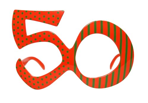 Libetui Partybrille 50. Geburtstag 50 Jahre Kostümbrille Geburtstagsparty Spaßbrille 50 Geburtstagsgeschenk, Fotoshooting Brille Damen Herren 50er Libetui Partybrille 50. Geburtstag 50 Jahre Kostümbrille Geburtstagsparty Spaßbrille 50 Geburtstagsgeschenk, Fotoshooting Brille Damen Herren 50er von Libetui