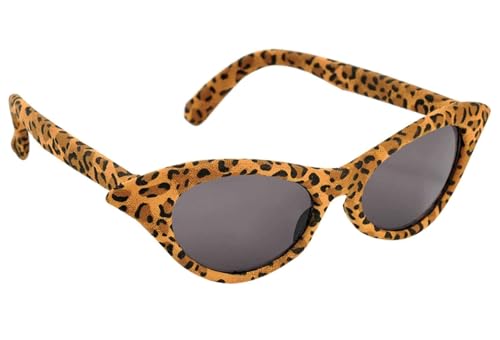 Libetui Partybrille Leopard Kostümbrille Party Geburtstag Karneval Zubehör Brille Cheetah Spaßbrille Damen Frauen Brille Fotoshooting Brille von Libetui