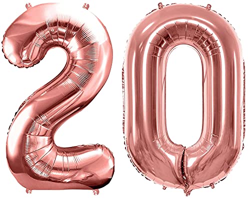 Luftballon 20. Geburtstag Rose-Gold Folienballon 20 XXL Größe 86cm-100cm Dekoballon 20 Geburtstag Frauen Mädchen Geburtstag Deko Jubiläum 20 Jahre Folienluftballon Zahl 20 rosegold Luftballon 20. Geburtstag Rose-Gold Folienballon 20 XXL Größe 86cm-100cm Dekoballon 20 Geburtstag Frauen Mädchen Geburtstag Deko Jubiläum 20 Jahre Folienluftballon Zahl 20 rosegold von Libetui