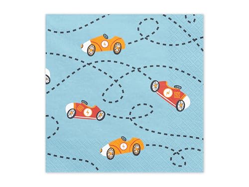 Set 12 Servietten Rennauto Rennwagen Geburtstag Jungen Racing Party Wettrennen Partygeschirr Kindergeburtstag Junge Deko Papierservietten 32x32cm Set 12 Servietten Rennauto Rennwagen Geburtstag Jungen Racing Party Wettrennen Partygeschirr Kindergeburtstag Junge Deko Papierservietten 32x32cm von Libetui
