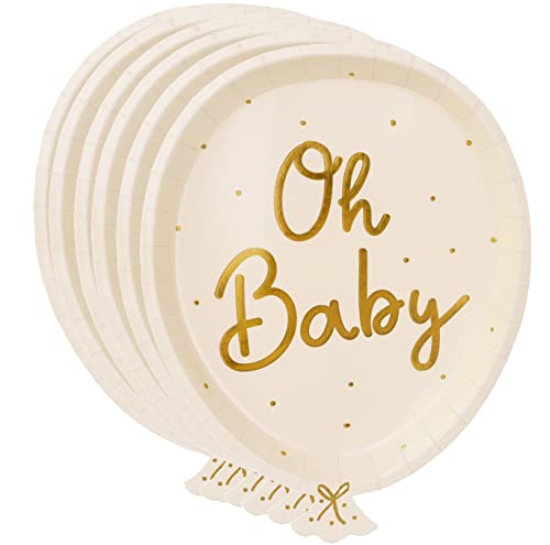Set 6 Pappteller 'Oh Baby' Teller Baby Party Dekoration Baby Shower Taufe Geschlecht Verraten Party Pappgeschirr Set 6 Pappteller 'Oh Baby' Teller Baby Party Dekoration Baby Shower Taufe Geschlecht Verraten Party Pappgeschirr von Libetui