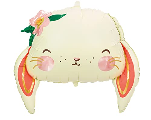 Folienballon Hase Dekoballon Osterhase Geburtstag Kindergeburtstag Geschenke Kinder Erwachsene Deko Ostern Osterfeier, Helium geeignet, 50x45cm von Libetui