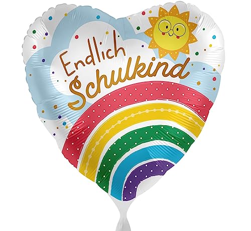 Süßer Folienballon Endlich Schulkind Ballon zum Schulanfang Geschenk zur Einschulung Luftballon 1. Klasse Ballon Made in Germany & USA - Helium geeignet Süßer Folienballon Endlich Schulkind Ballon zum Schulanfang Geschenk zur Einschulung Luftballon 1. Klasse Ballon Made in Germany & USA - Helium geeignet von Libetui