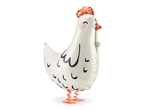 Süßer Folienballon Henne Ballon Bauernhof Osterhenne Deko Geburtstag Osterdeko Geschenke Kinder Erwachsene Dekoballon Kindergeburtstag Huhn Hühner Chicken Bauernhoftiere von Libetui