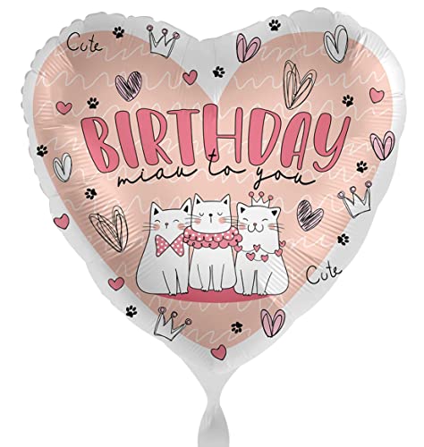 Süßer Folienballon Katze Miau Happy Birthday Katzengeburtstag Luftballon Katzen Geburtstag Kinder Erwachsene Geburtstag Katzenliebhaber Katzenluftballon Süßer Folienballon Katze Miau Happy Birthday Katzengeburtstag Luftballon Katzen Geburtstag Kinder Erwachsene Geburtstag Katzenliebhaber Katzenluftballon von Libetui