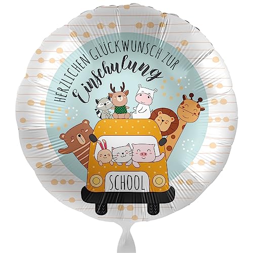 Süßer Folienballon zum Schulanfang Schulbus Ballon Schulstart Schulbeginn Geschenk Schulkind zur Einschulung Luftballon 1. Schultag - Helium geeignet Süßer Folienballon zum Schulanfang Schulbus Ballon Schulstart Schulbeginn Geschenk Schulkind zur Einschulung Luftballon 1. Schultag - Helium geeignet von Libetui