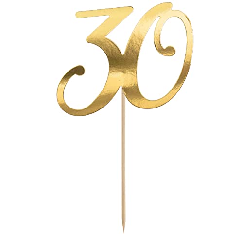 Kuchenstecker 30 Geburtstag Cake Topper 30 Made in EU Kuchenstecker Zahl 30 Kuchenaufsatz Kuchendeko 30. Geburtstag Männer Frauen von Libetui