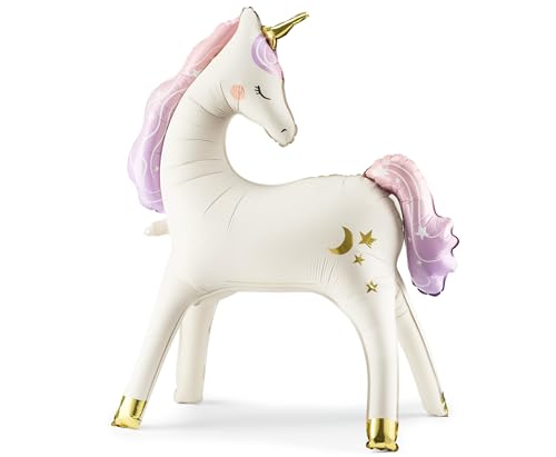 XXL Folienballon Einhorn süßes Unicorn Ballon Deko Geburtstag Kindergeburtstag Mädchen Geschenk Weihnachten Ballon 100cm XXL Folienballon Einhorn süßes Unicorn Ballon Deko Geburtstag Kindergeburtstag Mädchen Geschenk Weihnachten Ballon 100cm von Libetui