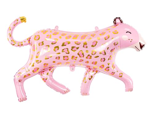 XXL Folienballon Leopard pinker Leo Ballon Deko Geburtstag Kindergeburtstag Junge Mädchen Geschenk Kinder Safari Motto Ballon Pink ca. 100cm XXL Folienballon Leopard pinker Leo Ballon Deko Geburtstag Kindergeburtstag Junge Mädchen Geschenk Kinder Safari Motto Ballon Pink ca. 100cm von Libetui