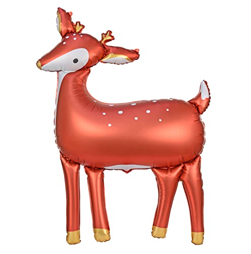 XXL Folienballon süßes Reh Ballon Deko Geburtstag Mädchen Junge Geschenk Kindergeburtstag Weihnachten Motto Party Wald Waldtiere Deer 105cm von Libetui