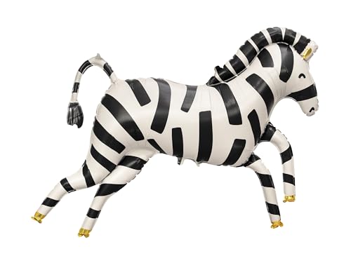 XXL Folienballon Zebra süßes Zebra Ballon Deko Geburtstag Kindergeburtstag Mädchen Junge Geschenk Kinder Motto Safari Savanne Ballon 100cm XXL Folienballon Zebra süßes Zebra Ballon Deko Geburtstag Kindergeburtstag Mädchen Junge Geschenk Kinder Motto Safari Savanne Ballon 100cm von Libetui