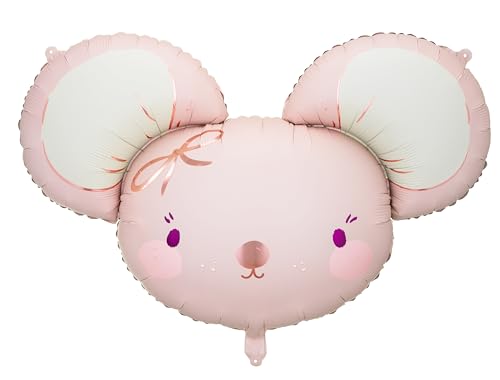 XXL Maus Folienballon süße kleine Maus Kindergeburtstag erster Geburtstag Mädchen Junge Deko Babyparty Geburt Baby Shower Dekoration Kinderzimmer Ballon Rosa Creme XXL Maus Folienballon süße kleine Maus Kindergeburtstag erster Geburtstag Mädchen Junge Deko Babyparty Geburt Baby Shower Dekoration Kinderzimmer Ballon Rosa Creme von Libetui