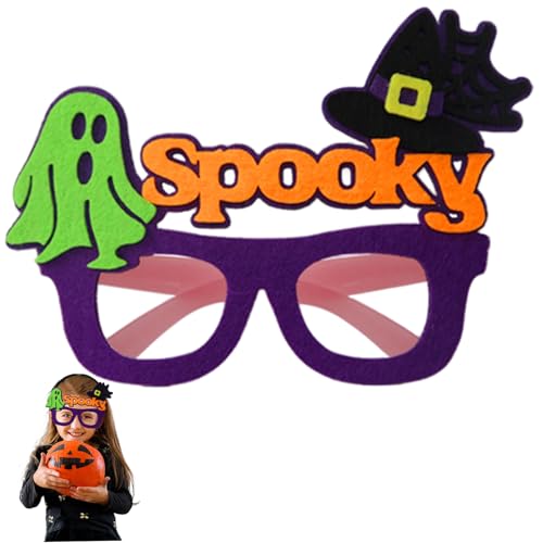 Halloween-Sonnenbrille fluoreszierender Geister-Hexenhut-Brillenrahmen mit leuchtendem Bein Halloween-Partygeschenke für Cosplay und Foto-Requisiten Lila Halloween-Sonnenbrille fluoreszierender Geister-Hexenhut-Brillenrahmen mit leuchtendem Bein Halloween-Partygeschenke für Cosplay und Foto-Requisiten Lila von Licsaliwe