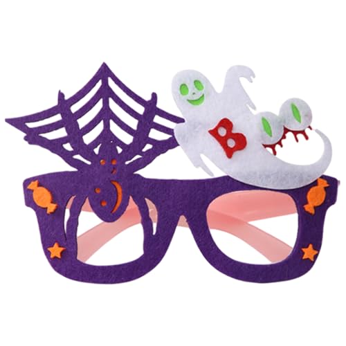 Halloween-Sonnenbrille fluoreszierendes Brillengestell mit Geister-Spinnennetz und leuchtendem Bein Halloween-Partygeschenke für Cosplay und Foto-Requisiten Lila Halloween-Sonnenbrille fluoreszierendes Brillengestell mit Geister-Spinnennetz und leuchtendem Bein Halloween-Partygeschenke für Cosplay und Foto-Requisiten Lila von Licsaliwe